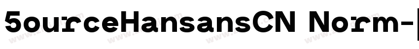 5ourceHansansCN Norm字体转换